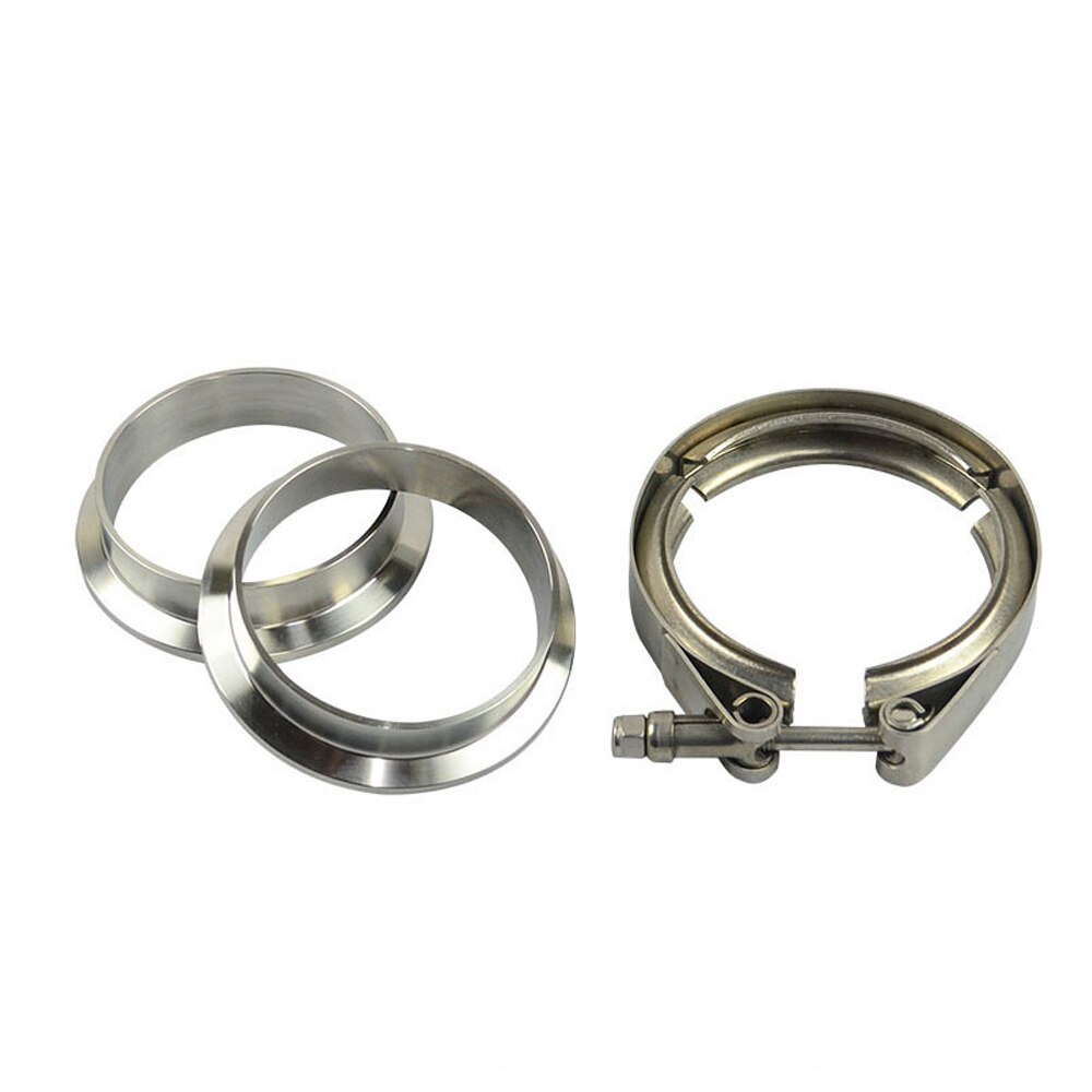 ZUCZUG 2.25" SUS 304 metal clench nut Exhaust high temperture resistance high anti rust V Band Clamp Flange with Kit