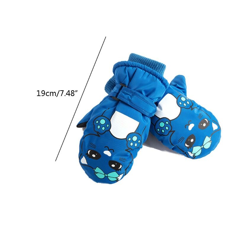 Più Caldo Velluto Delle Ragazze Dei Ragazzi Guanti Da Neve antiscivolo Guanti per Bambini Guanti Invernali Impermeabile Antivento per Bambini Guanti per Bambini 3- 7 anni