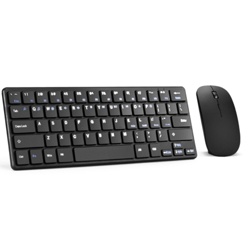 Wireless Keyboard and Mouse Combo Small and Quiet Chocolate Key 2.4GHz 64-Key Wireless Keyboard and Mouse Combo(Black): Default Title