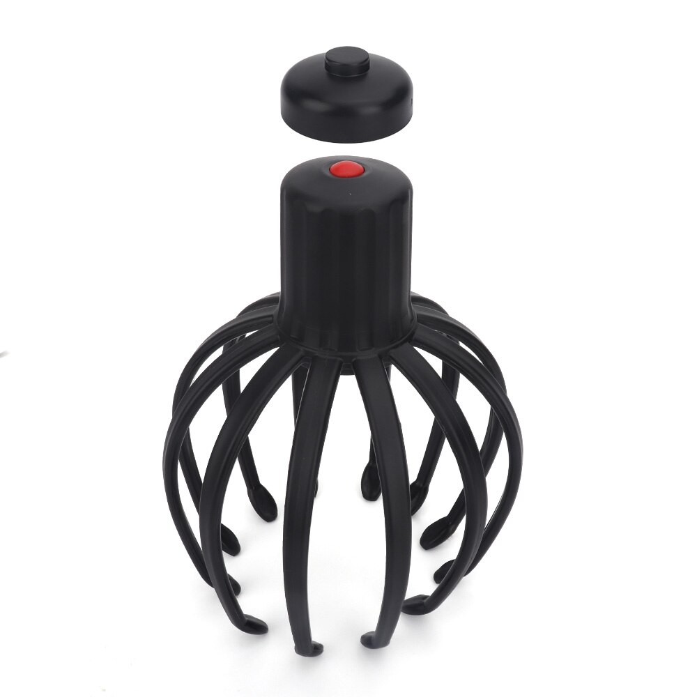 Electric Octopus Head Scalp Massager Relaxation Pain Relief Massager for Head Body Muscle Tension Anti-stress Massage Instrument
