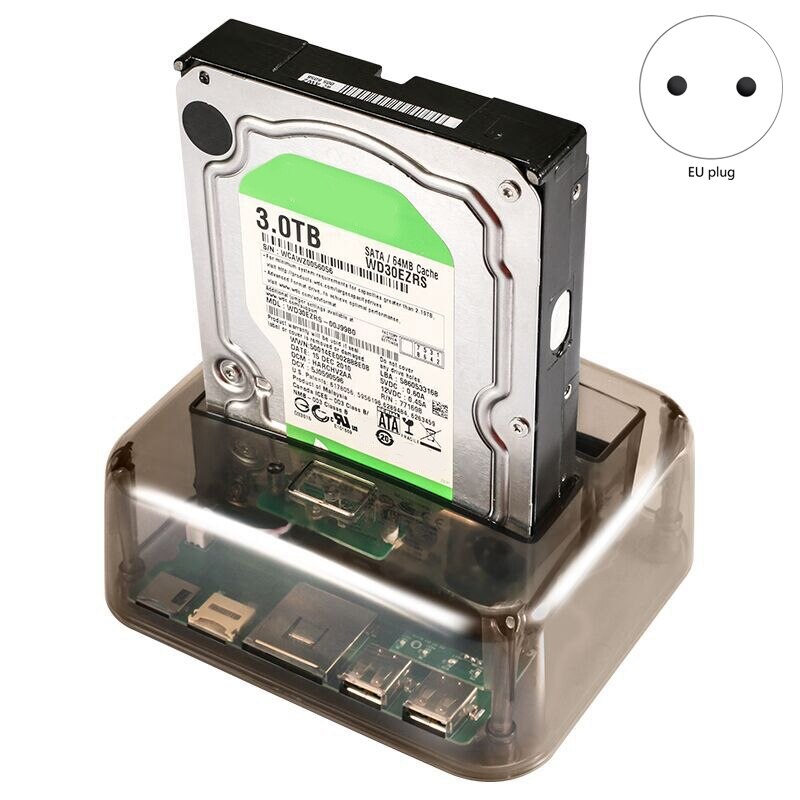 Stacja dokująca HDD USB3.0 IDE SATA obudowa dysku twardego obudowa dysku twardego dla 2.5 /3.5 Cal HDD/SSD czytnik kart