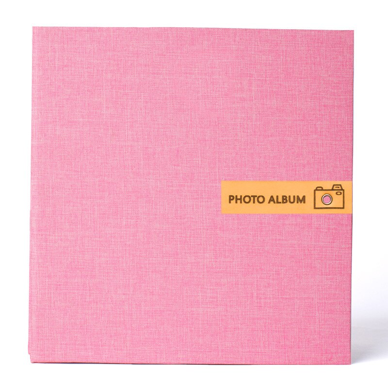 High-Grade 16 Inch linen Photo Album Handmade DIY Self-Adhesive Scrapbook Couple Baby Growth Record Book Family Photo Collection