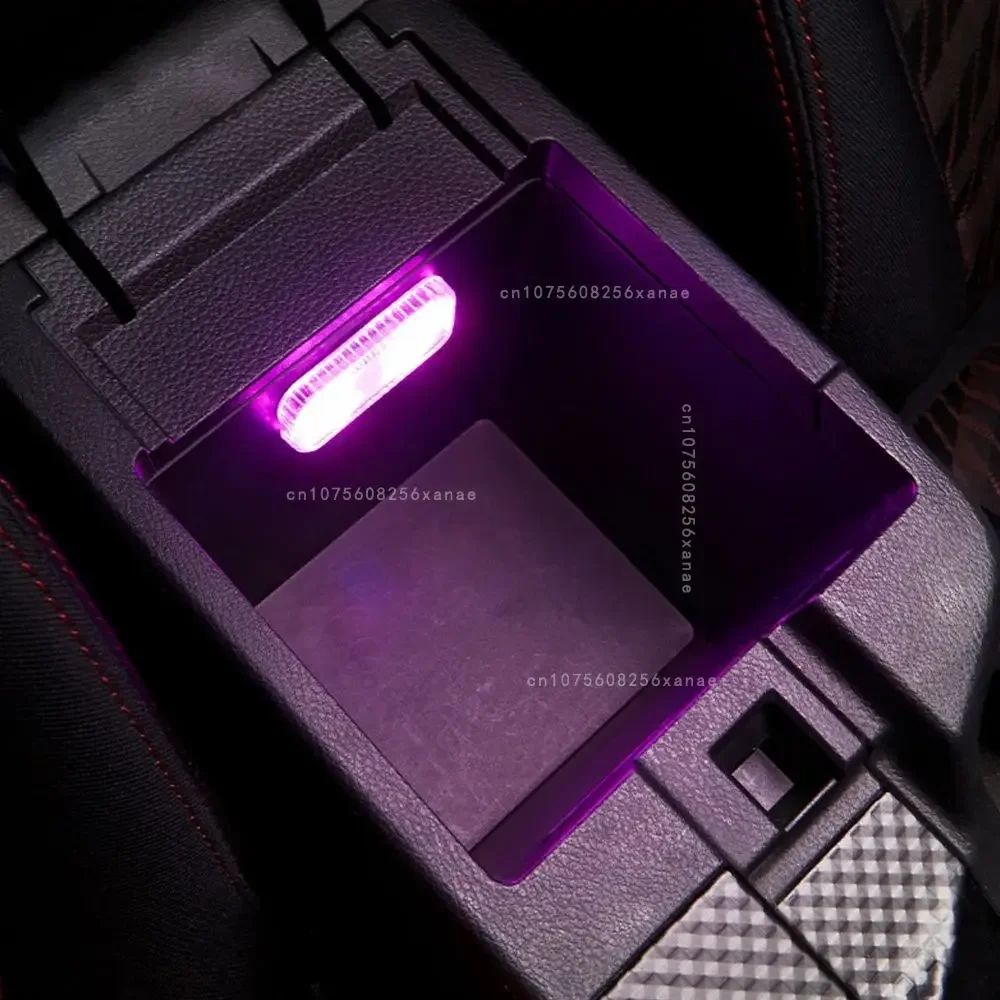 1PCS Touch Sensor LED Lamp LED Ambient Light Car Interior Roof Reading Lamp Wireless USB Rechargeable Atmosphere Lights