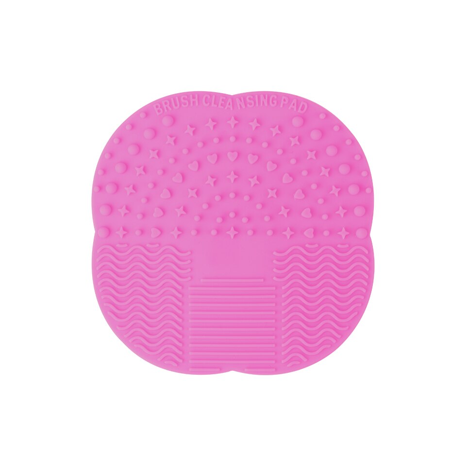 Neue 1PC Silikon machen-hoch Pinsel Reiniger Pad Waschen Pinsel Gel Reinigung matt Stiftung Pinsel Reiniger Kosmetische machen-hoch-Werkzeug: Rose rot