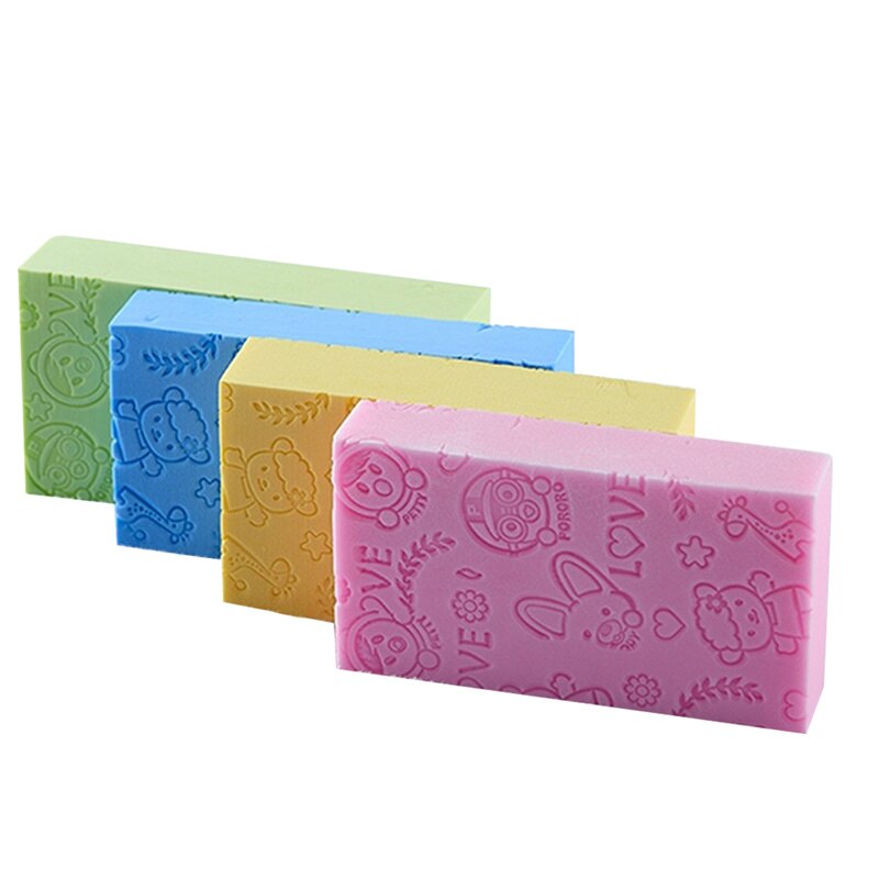 Badsvamp kropp död hud remover exfolierande massager rengöring dusch borste peeling svamp för tvätt för kroppen för vuxna: Blå