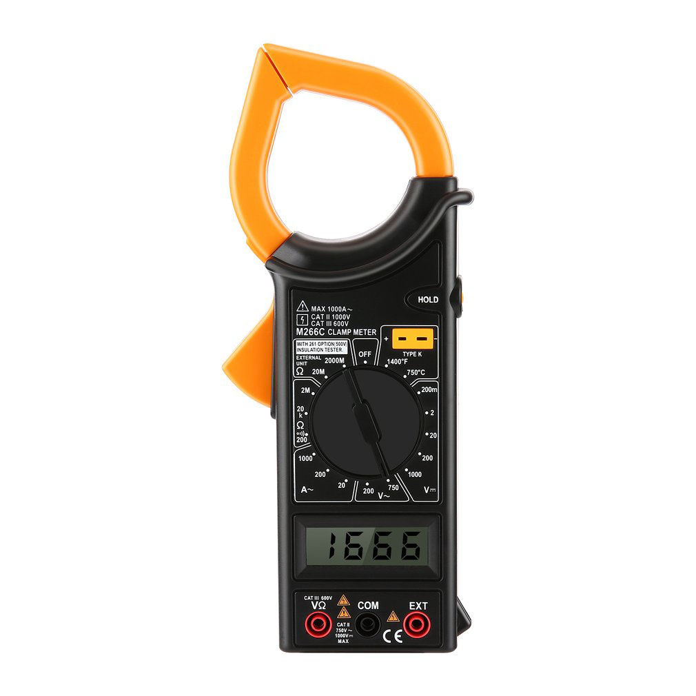 AI-ROAD Digital Multimeter Amper Clamp Meter AC/DC Strom Pinzetten Spannung Kondensator Widerstand Tester mit Test Führt Werkzeuge