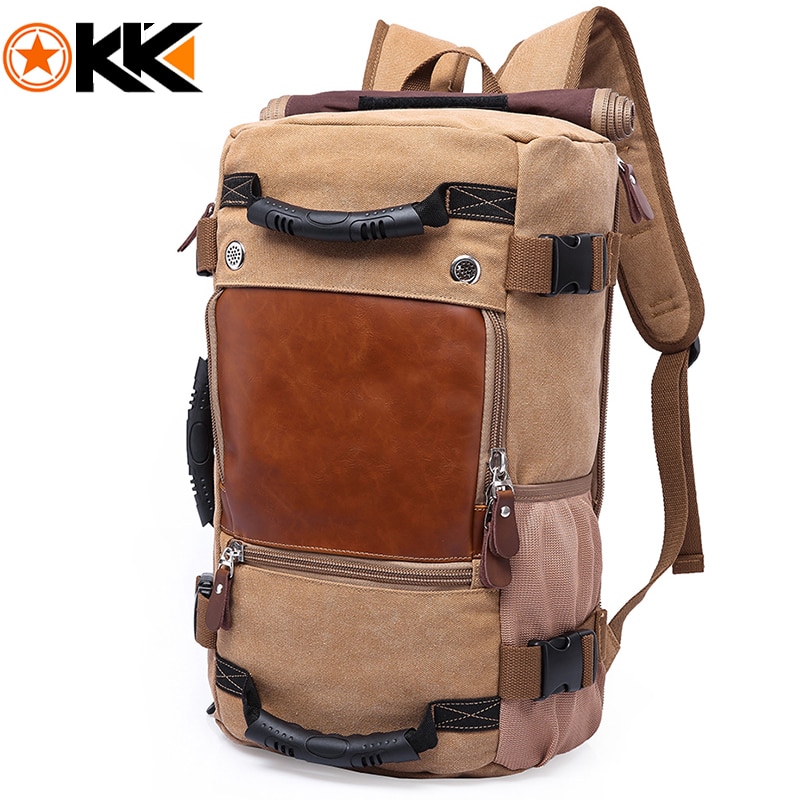 KAKA Vintage toile voyage sac à dos hommes femmes grande capacité bagages sacs à bandoulière sacs à dos mâle étanche sac à dos sac pack