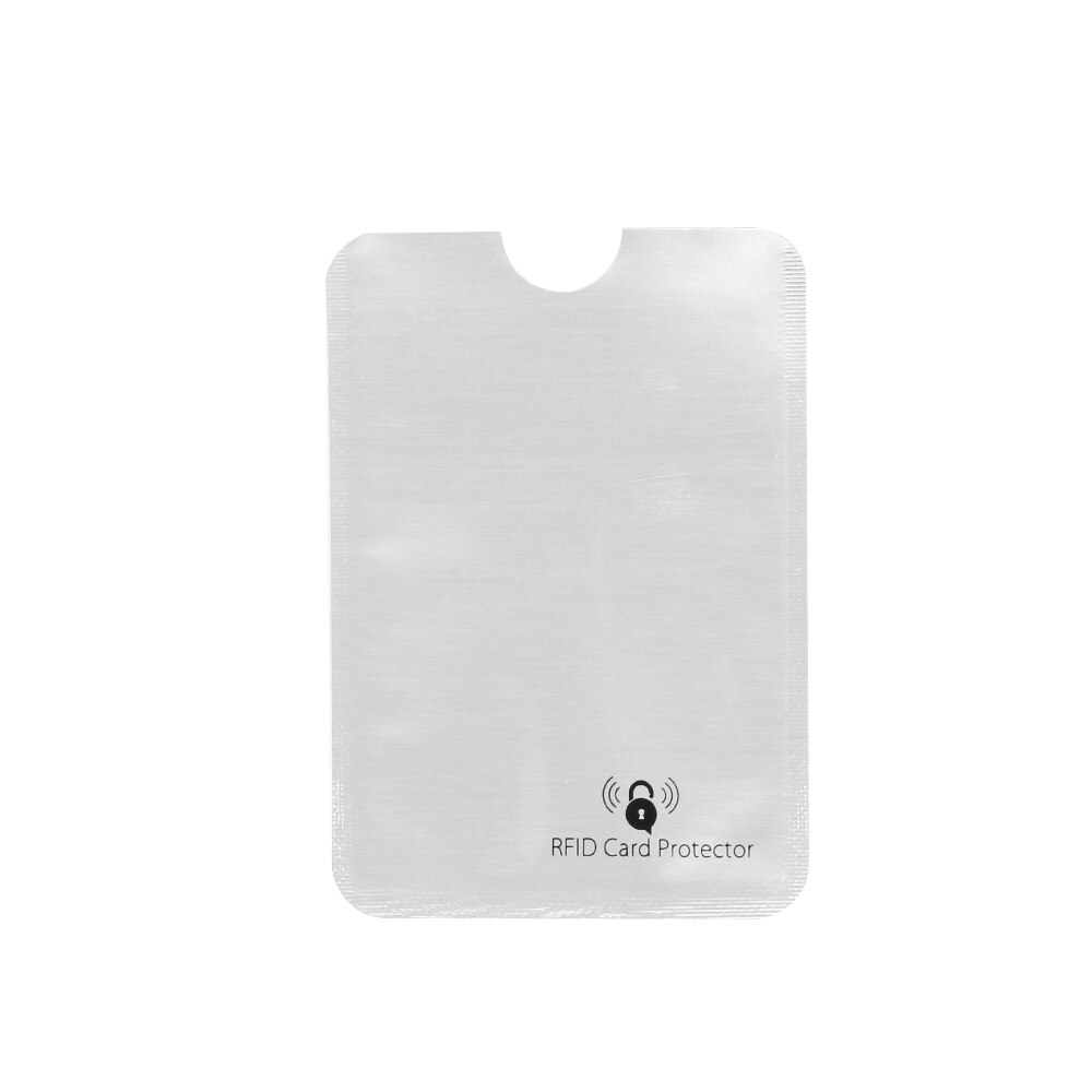 5PCS Veiligheid Anti Diefstal Reader RFID Credit Card Protector Blokkeren Sleeve Skin Case Aluminium Bankkaart cover Mouw Portemonnee