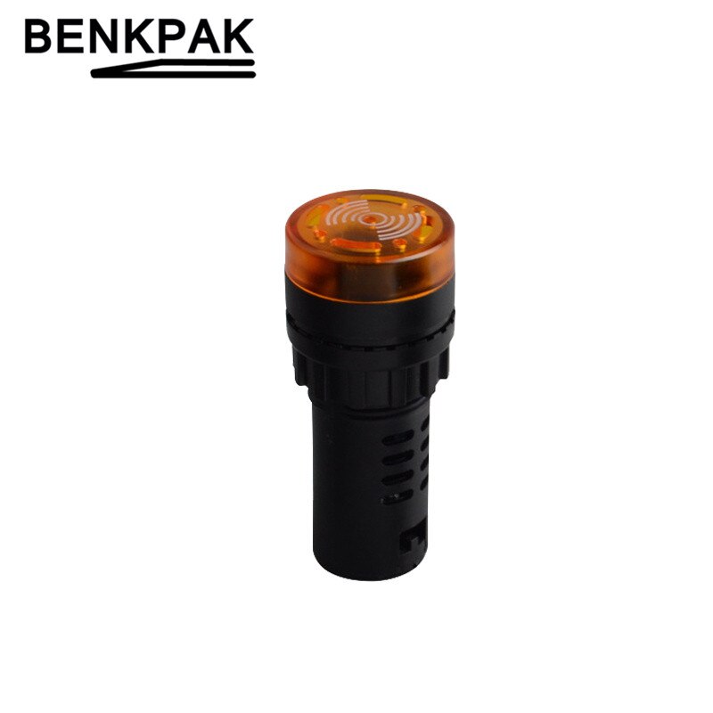 22mm led Indicator buzzer 5V 12V 24V 220V: 12V YELLOW