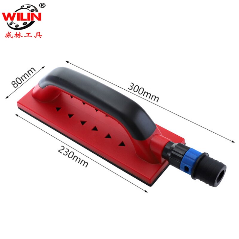 1pc 10 " schuurblok handstofafzuiging schuur slijp sponsblok stofvrij 80mm 230mm" stofvrij blok schuurgereedschap