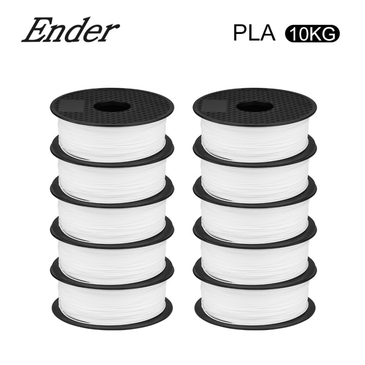 Ender Brand PLA Filament Samples 2Pcs 1KG/roll 1.75mm Black+White Two Color for CREALITY 3D Printer /Reprap/Makerbot