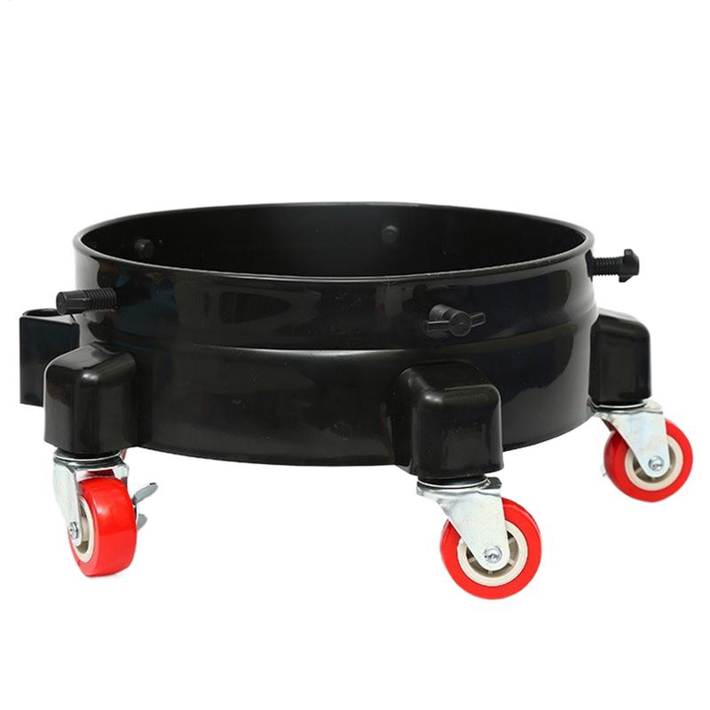 Rolling Bucket Dolly Car Wash Bucket Roller Bucket Cart 360 Swivel Bucket Storage Tray With Wheels For Car Wash Tools Accessory