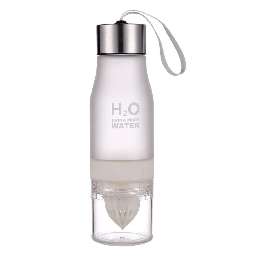 Exprimidor Manual portátil de frutas, Mini taza para hacer zumo de verduras, botella para beber agua, saludable: Blanco