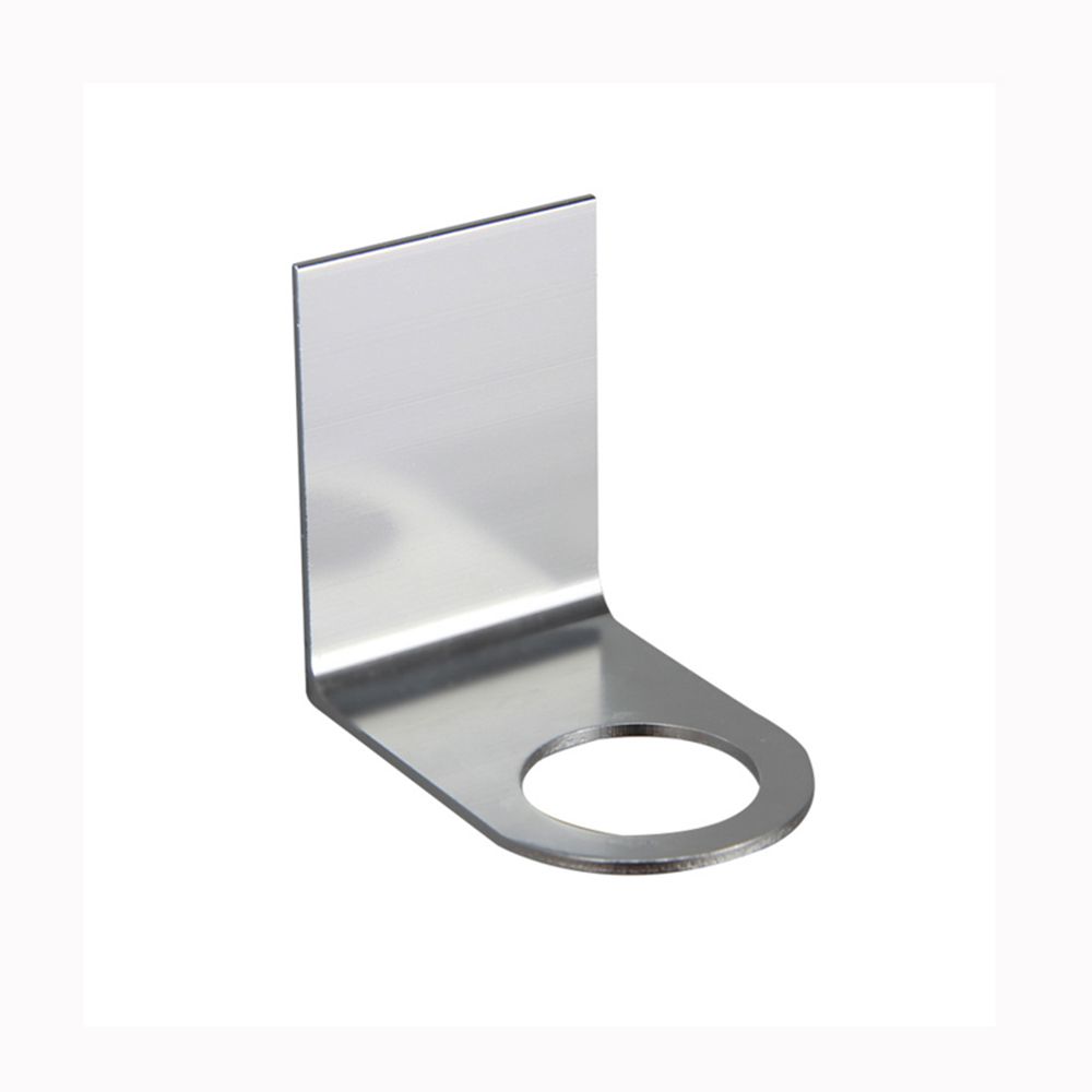 Soporte de pared para botella de jabón, gancho de Metal sin perforaciones, colgador de botellas de acero inoxidable, suministros de cocina sin huellas, , 1 unidad: silver / L