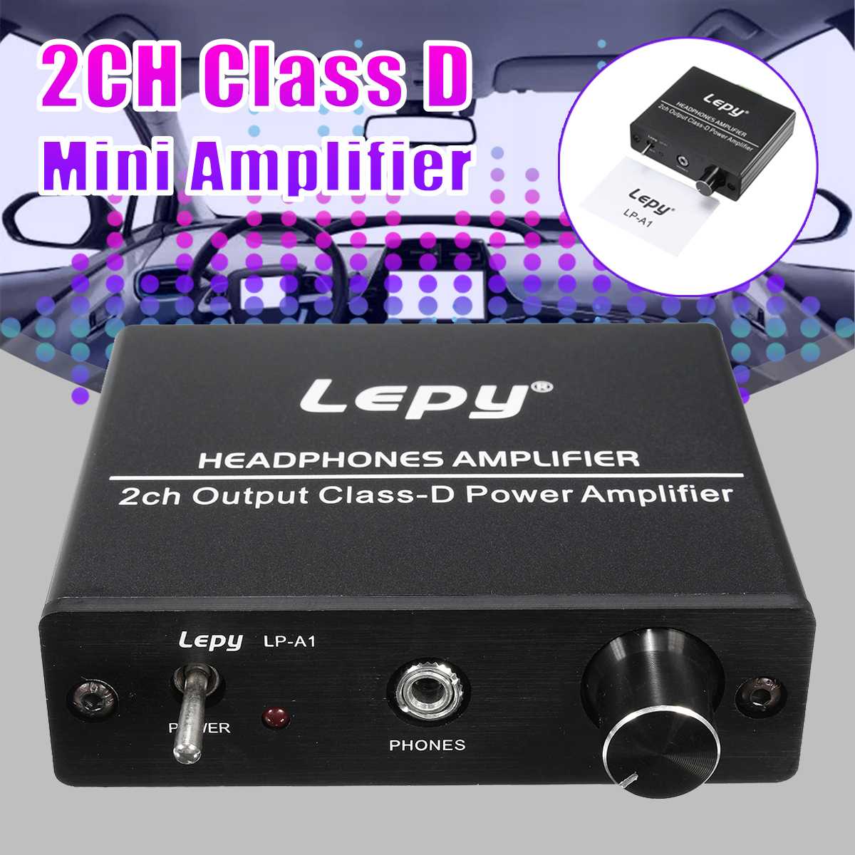 LEPY LP-A1 2 Kanal Kopfhörer Verstärker Ausgang Class D Energie Ampere Decodiert Audio- Hallo-fi Stereo Audio- Telefon Android Musik Spieler