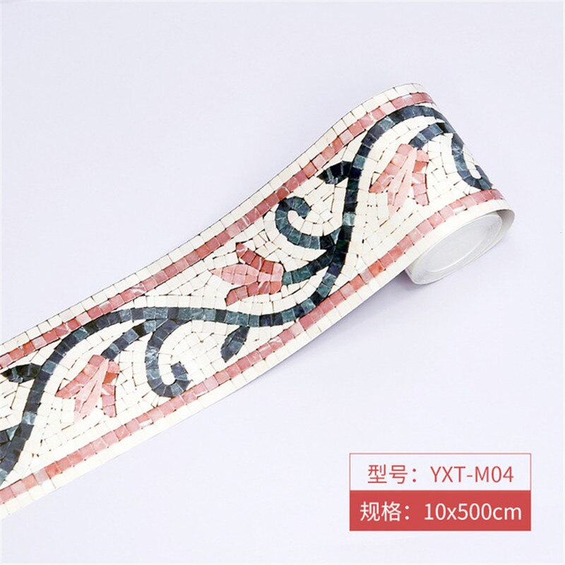 Self Adhesive Wall Stickers Waterproof Baseboard Wallpaper Border PVC European style Wall Sticker For Kitchen Bedroom Home Decor: 03