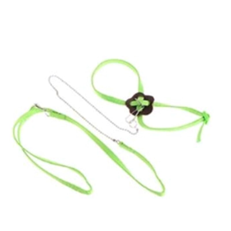 Bird Pet Traction Strap Cute Adjustable Anti-bite Flower Pattern Training Harness Tool: A