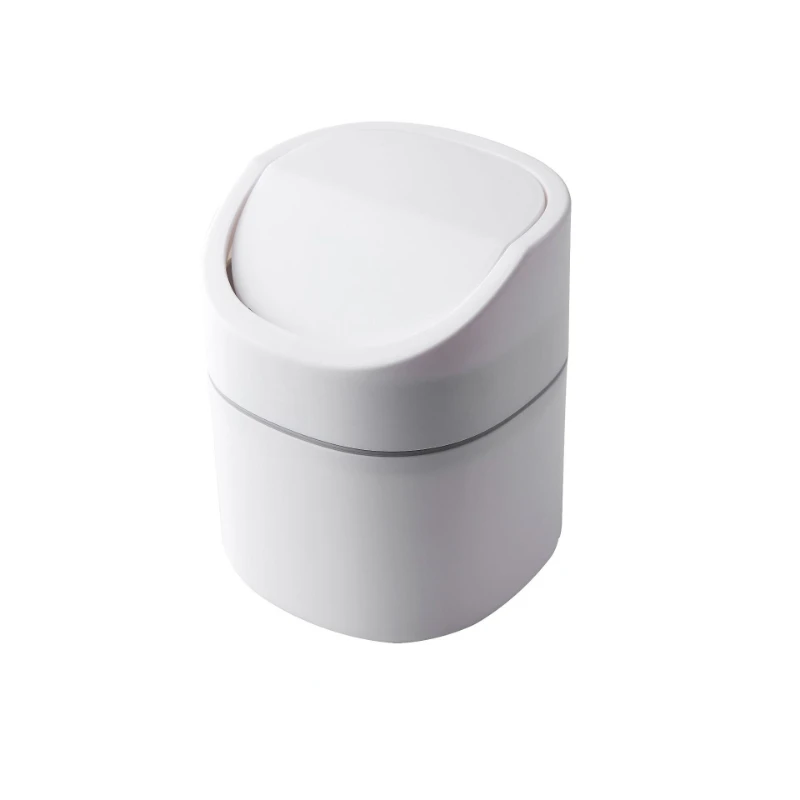 Mini Small Waste Bins Desktop Garbage Basket Home Table Plastic Trash Can Office Supplies Dustbins Sundries Barrel Box