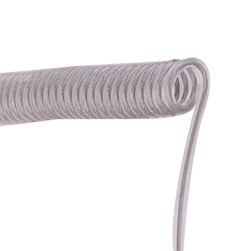 Fishing Tether Lanyard Retractable Coiled Portable Steel Wire Pliers Tackle Rod Safety Rope Gripper Tool Random Color#291475