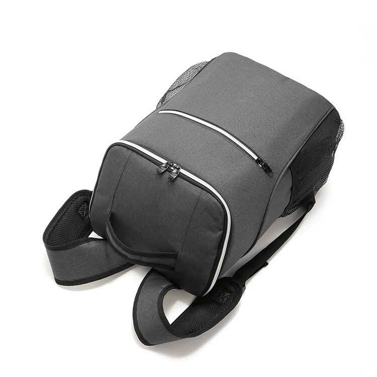 Frais refroidisseur sac à dos sac à déjeuner sac de glace thermique grande capacité voyage épaissir nourriture stockage Oxford tissu extérieur étanche: Grey