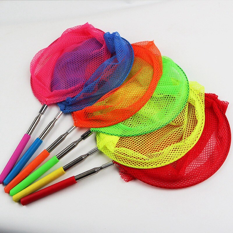 1PC Kids Colored Telescopic Butterfly N Ets Catching Insects Bugs Fishing N Et Extendable From 6.8" To 34" For Kids