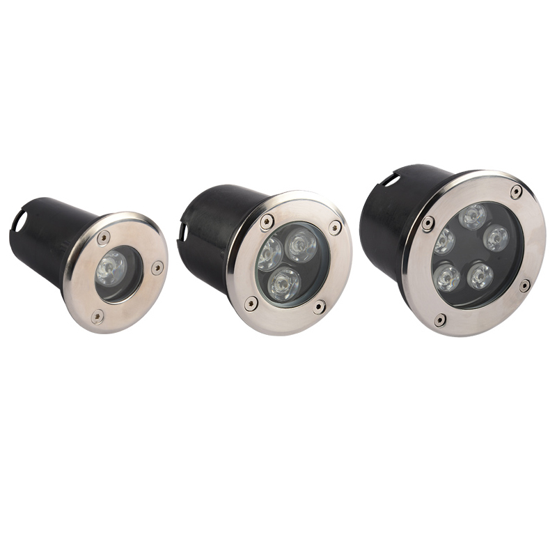 Ac85-265v/dc12v ip68 10w 5w varm kold hvid begravet lampe inground belysning udendørs cob led under jorden