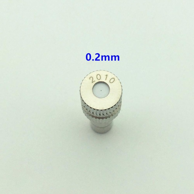 50 Pcs 6MM Slip Lock Quick Connector Garden Water Fog Mist Sprayer Nozzles For Misting System Fog Machine: 0.2mm Nozzle