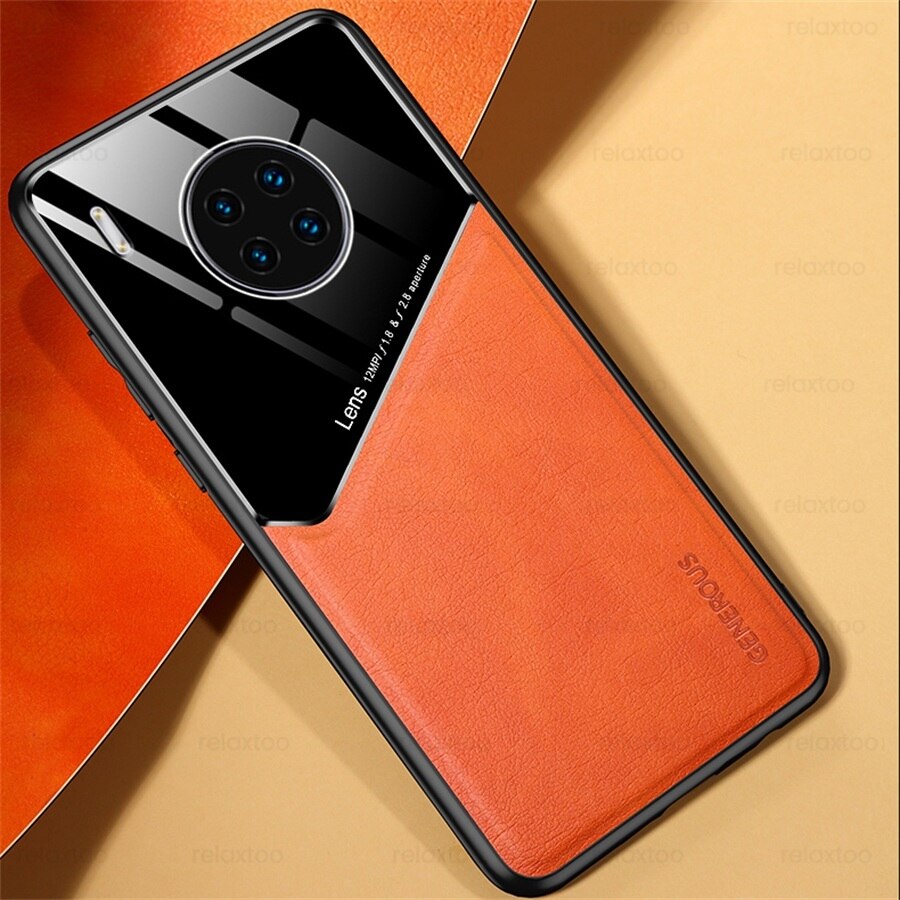 Suporte magnético do carro capa de couro para honra 50 lite caso em honer xonor honra 50 lite 50 luz nth-nx9 6.57 &quot;proteger coque: For Honor 50 SE / orange-04