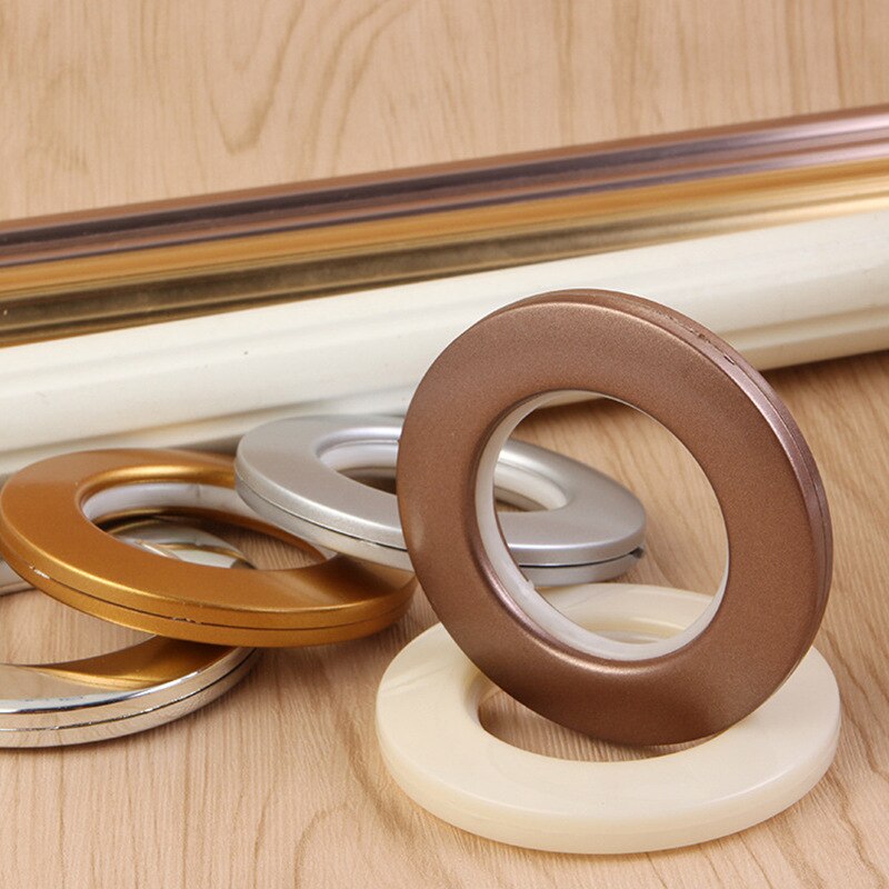 8 Pack Curtain Grommets 40mm Curtain Eyelet Rings Grommet Kit Nanoscale Low Noise Curtain Rings for Window Bathroom