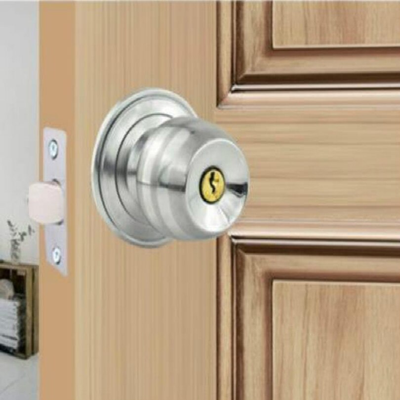 Aluminium glas dørgreb træk dørhåndtag passage rundt dørhåndtag lås til pladetykkelse 35-50mm dørhåndtag til indvendige døre