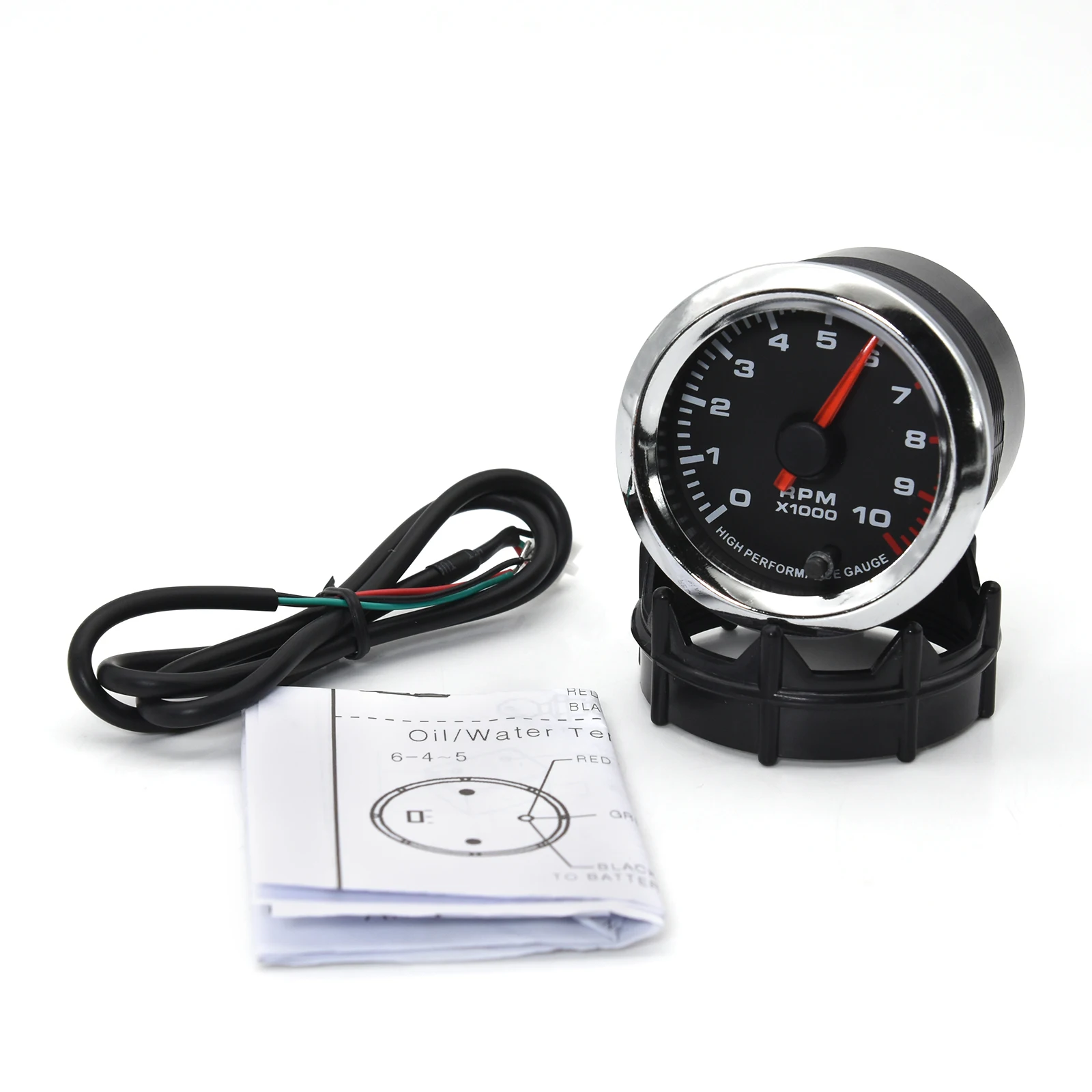 52mm Auto Tacho Meter PRM Öl Press Gauge Luft Kraftstoff Verhältnis Boost Spannung EGT Gauge Wasser Temp Öl Temp meter 7 Farbe Hintergrundbeleuchtung: Armee Grün