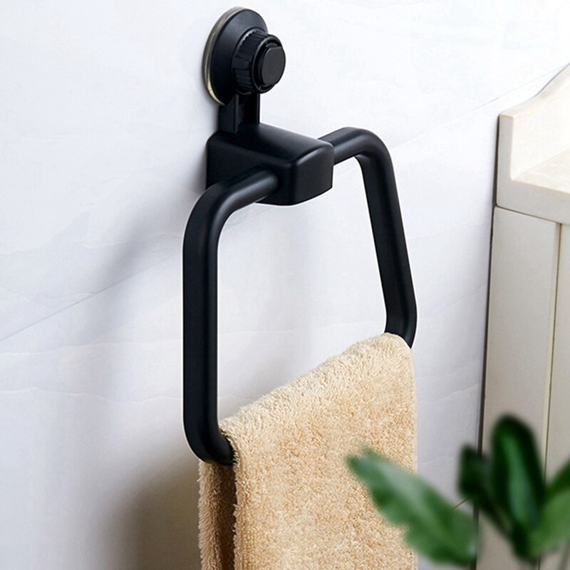 Extendable Telescopic Spring Loaded Net Voile Tension Curtain Rail Pole Rods & Towel Ring Vacuum Strong Suction Cup