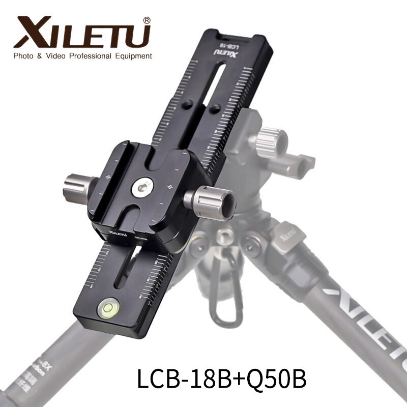 XILETU LCB-18B Camera Track Dolly Slider Clamp Tripod Head Rail Dolly for DSLR Video Camcorder DV Filmmaking Track