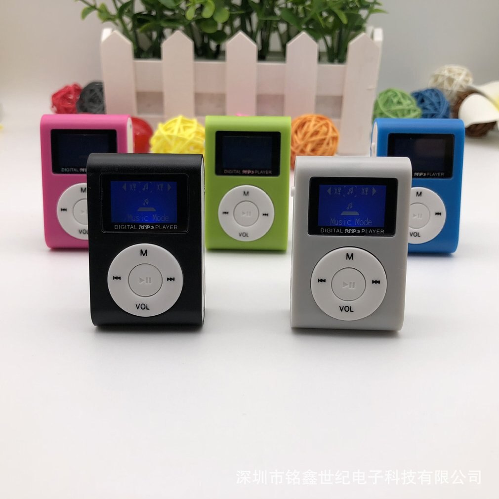 Reproductor de MP3 portátil de tamaño pequeño, Mini pantalla LCD, reproductor de música, compatible con tarjeta TF de 32GB, Walkman de Metal
