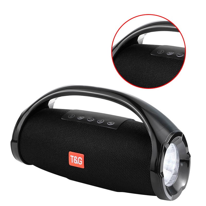 Trent Vibe Pro - Altavoz Bluetooth Para Exteriores, Altavoz Inalámbrico Portátil De 80 W, Resistente Al Agua, IPX65, Graves Profundos, Luces RGB, Sonido De Calidad De Estudio Alimentado Por Ondas De