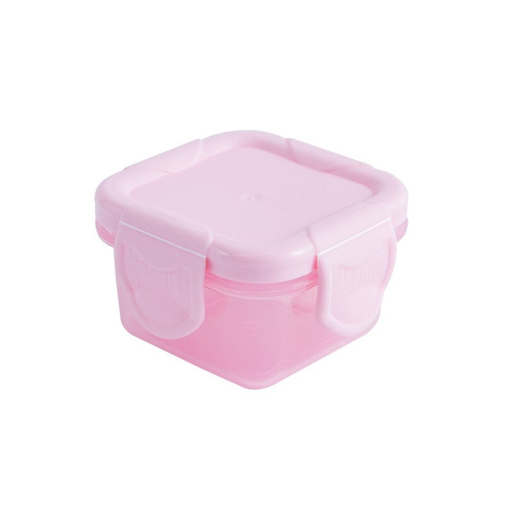 Mini cajas selladas de aliño de alimentos de grado alimenticio, cajas de anzuelos de pescado de cebo, Caja de almacenaje para medicina, organizador de joyería: pink