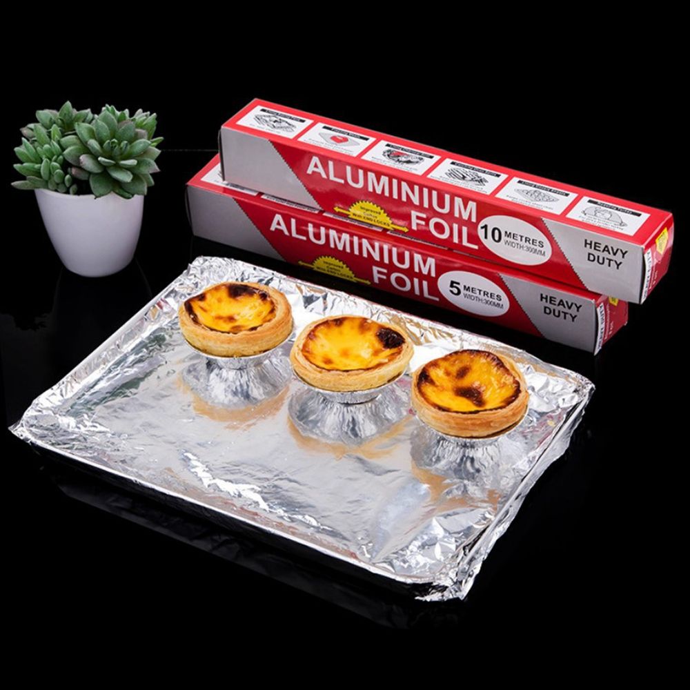 Barbecue Household 5m/10m Tin Foil Paper Food Pack Cook Baking BBQ Grill Silver Baking Tinfoil Paper Sheet Roll Cooking Tools