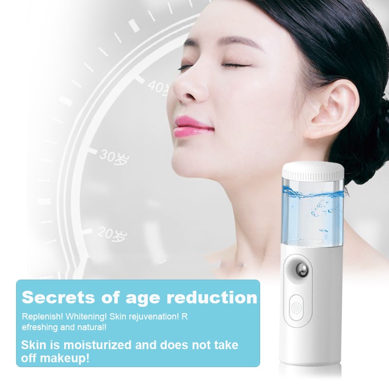 Mini Mist Sprayer Cute Nano Facial Sprayer Cool Mist Face Mister Portable Face Humidifier USB Facial Spray Steamers Skin Care
