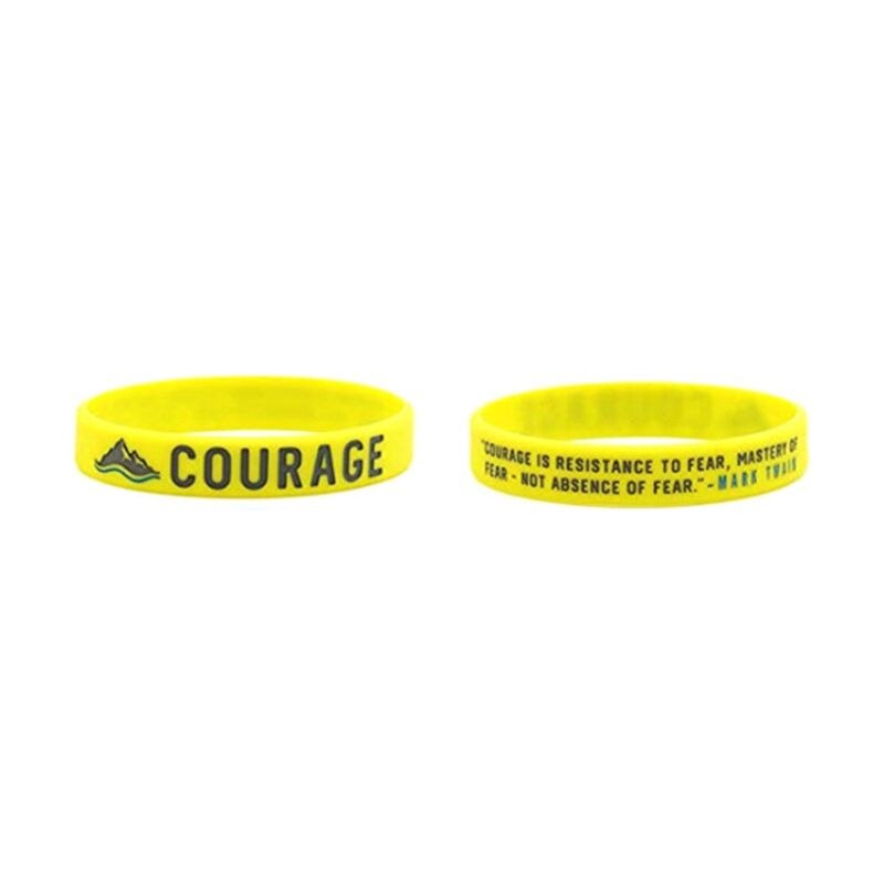 Motivatie Siliconen Rubber Polsbandjes Inspirational Armband Droom Moed Sterkte Geloven Geloof Hoop Bangle: Courage