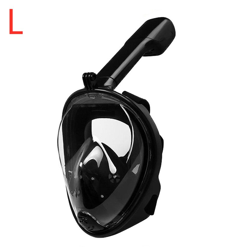Diving Mask Full Face Snorkeling Underwater Anti Fog For Swimming Spearfishing Men: L