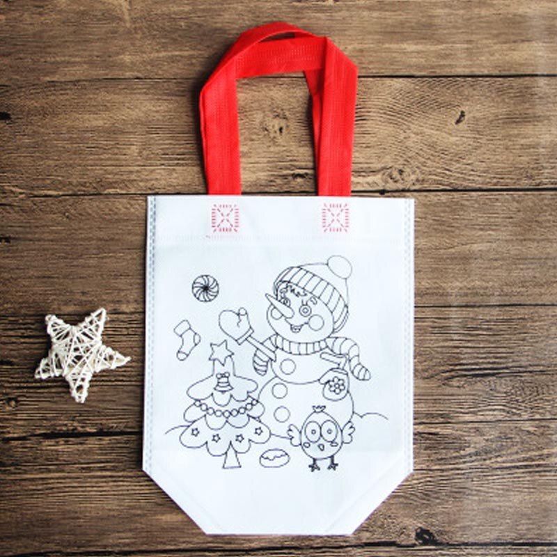 Saizhi FAI DA TE Vernice Disegno Giocattolo Colorato Graffiti Borsa A Mano Da Parte di Bambini di Materiale Ecologico SZ3102: snowman