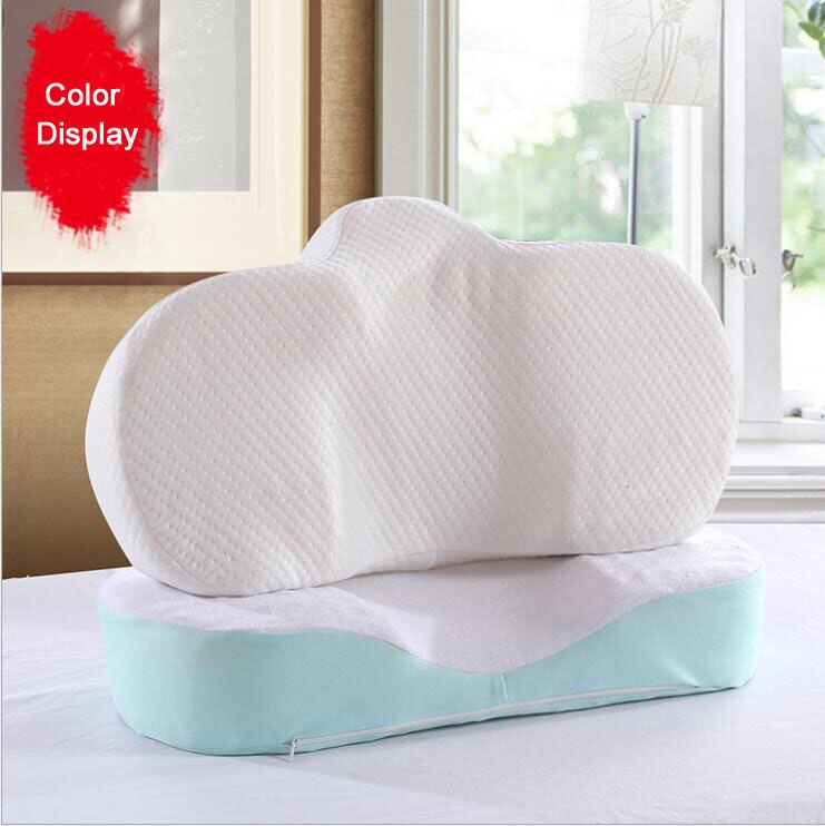 Memory Foam Anti Wrinkle Pillow Ergonomic Curve Improve Sleeping Pillows Perfect Concave Headrest Neck Support
