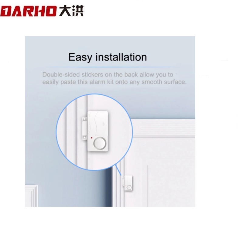 Darho trådløs magnetisk vinduesdørsensor detektor fjernbetjening indgangsdetektor tyverisikring i hjemmet alarmsystem
