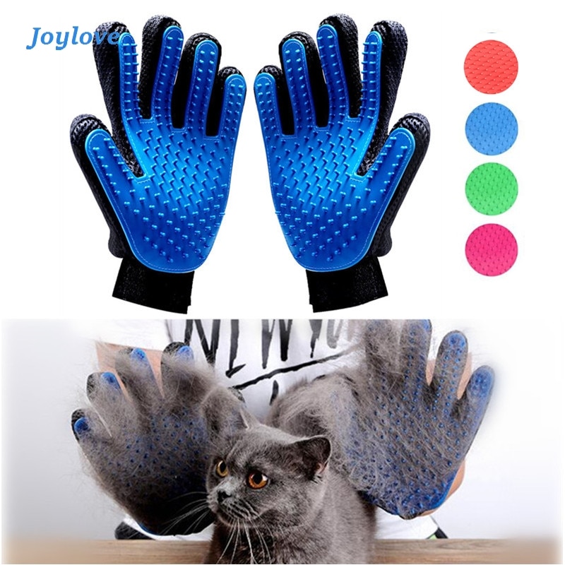 Joylove Pet Hond Kat Grooming Borstel Handschoen Pet Haar Deshedding Kam Borstel Kitten Puppy Massage Wassen Borstel Handschoen Voor dier