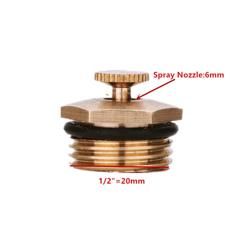 Snelle 1pc messing verstelbare gazonsproeier irrigatie tuinbouw verneveling micro-sproeikop tuinsproeier apparatuur