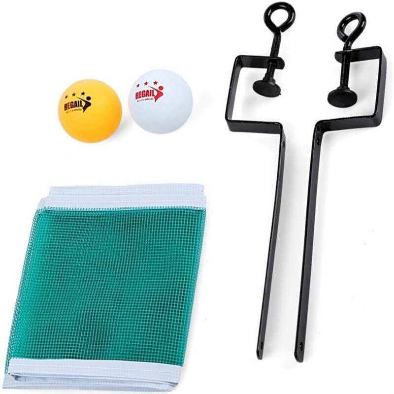 Portable Table Tennis Net Set Ping Pong Ball Fix Equipment Table Tennis Ball Training Accessories