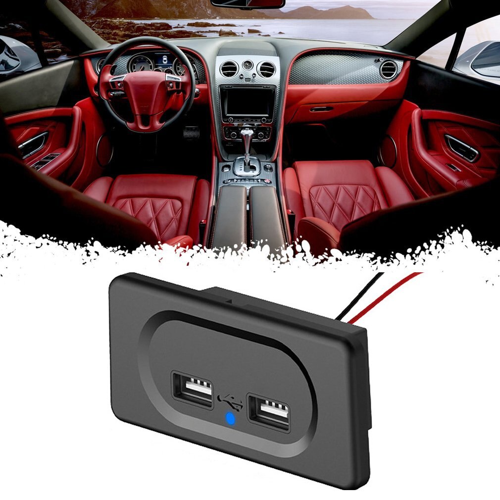 Doppelte usb-ladebuchse 3.1a 4.8a 12v motorrad, auto, lkw, atv, boot, wohnmobil, bus 2.4a 2.1a netzteilanschluss