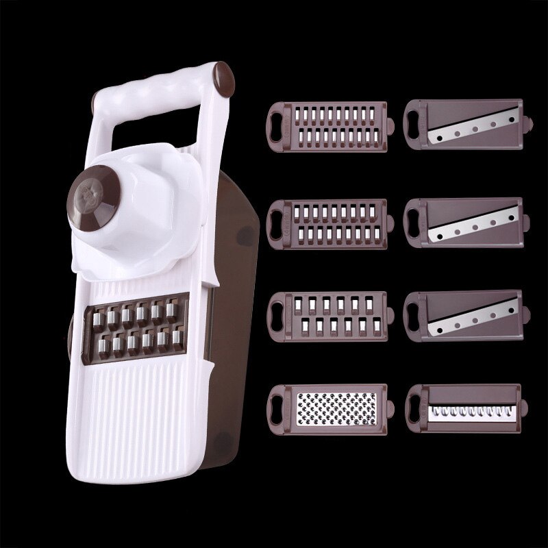 QuickDone Multifunctionele Mandoline Slicer Groente Cutter Met Rvs Blade Aardappel Wortel Rasp Keuken Tool AKC6235: Default Title