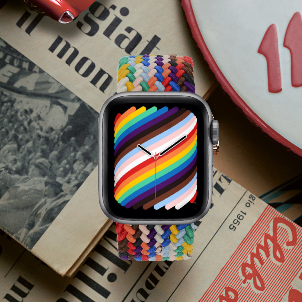 Nylon-Schlaufenarmband für Apfel Uhr Band 45 mm 44 mm 46 mm 42 mm 49 mm 41 40 38 mm Magnetarmband iWatch Serie Ultra 10 9 8 7 6 5 SE