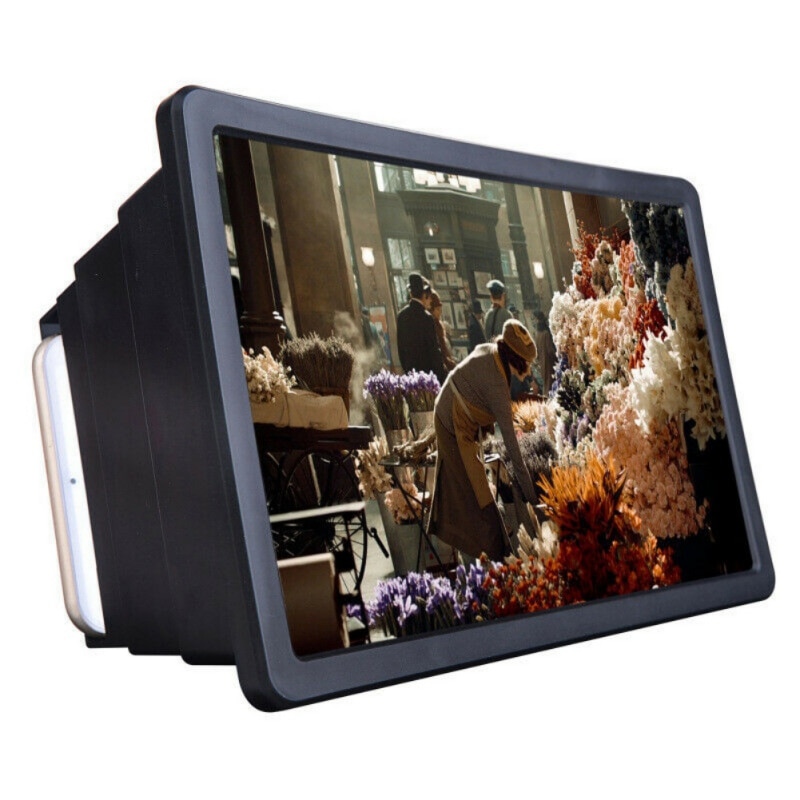 3D Screen Versterker Mobiele Telefoon Vergrootglas Hd Stand Voor Video Vouwen Screen Vergrote Ogen Bescherming Houder